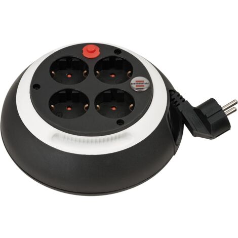 Enrollacables Comfort-Line CL-S 4 tomas IP20 H05VV-F3G15 con cable de 3 m (blanco) BRENNENSTUHL 1109220 (1/3)