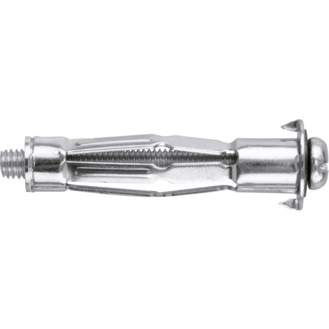 Blíster de 4 tacos metálicos para espacios huecos ACROBAT, 10 x 37 mm, con tornillo MHD-S  TOX 035701061