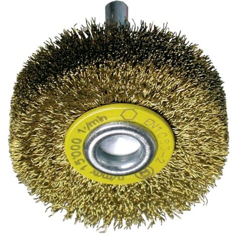 Cepillo circular acero ondulado con vástago de 6 mm y filamento de Ø 0.30 mm (50x17x13 )  Osborn 0002504162
