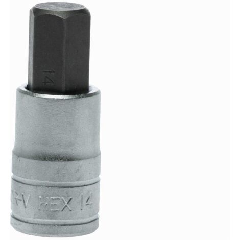 Llave de vaso 1/2´´. Vaso corto para agujeros hexagonales interiores 14mm TENGTOOLS 68200807