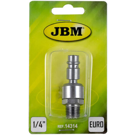 CONECTOR ARTICULADO MACHO PARA AIRE COMPRIMIDO EUR - 1/4" JBM 14314