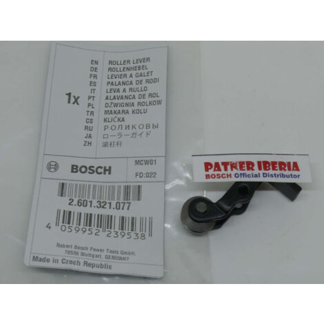 Repuesto original BOSCH 2601321077  Palanca de rodillo para modelos GST