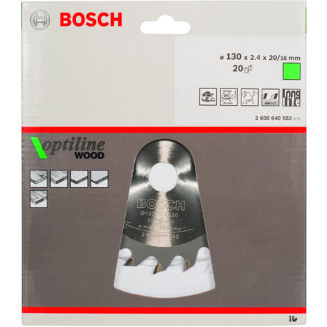 Hoja de sierra circular OP WO H 130x20-20  BOSCH 2608640582