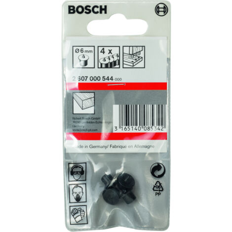 Posicionador de tacos 6mm: 4 uds  BOSCH 2607000544