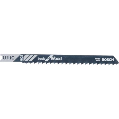 Hoja de sierra de calar U 111 C: Basic Wood: 3Hoja de sierra de calar Uds BOSCH 2608630566