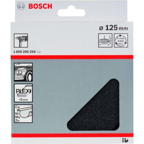 Bosch 1 609 200 250 - Esponja de pulido - 125 mm (pack de 1)