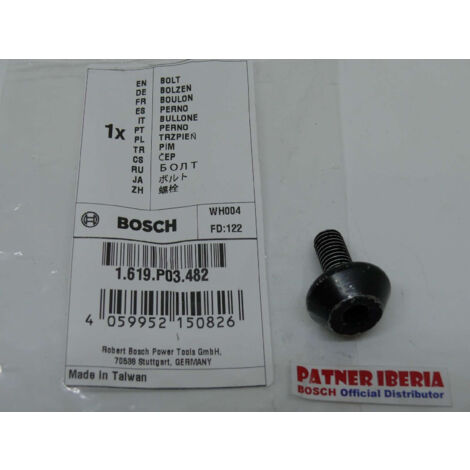 Repuesto original BOSCH 1619P03482  Perno para GCM 10 MX GCM 8 S y GTM 12