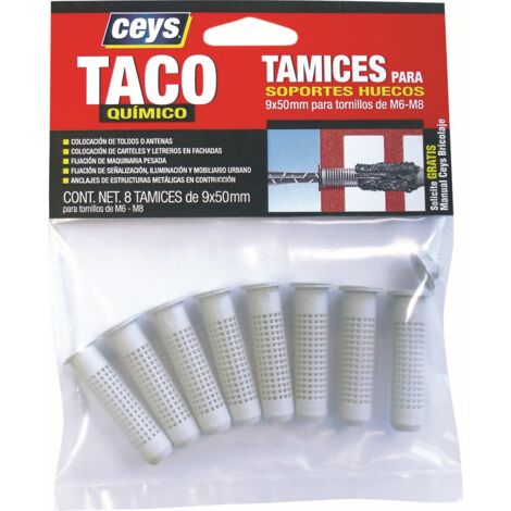 Tamiz para Taco Químico, 9 x 50 mm, 8U  Ceys 901616