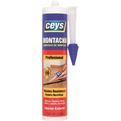 Adhesivo Montack Profesional, Cartucho de 300 ml  Ceys 507211