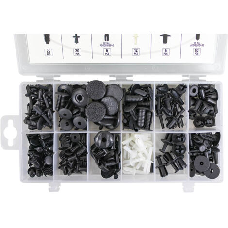 ESTUCHE DE CLIPS MERCEDES-BENZ 151 PCS PARA TAPICERÍA JBM 53718
