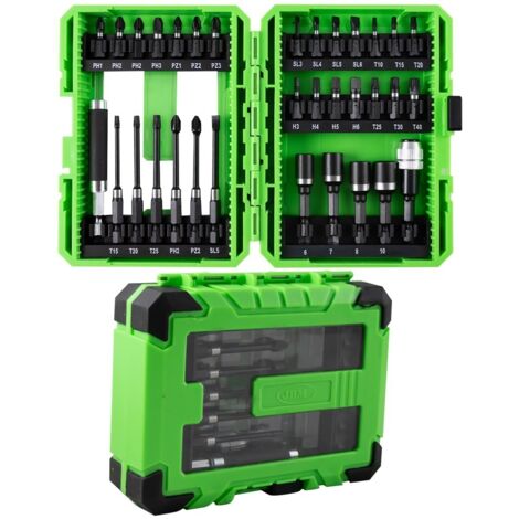ESTUCHE DE PUNTAS DE IMPACTO CON ADAPTADORES S2 - ACABADO NEGRO JBM 53858