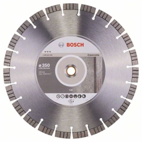 Disco de corte de diamante BestConcrete: 350x20/254x32x1514  BOSCH 2608602658