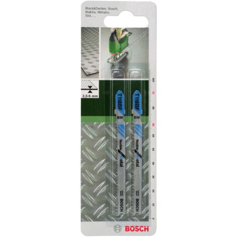Hoja sierra calar bimetálica T 118 BF Flexible for Metal  BOSCH 2609256734