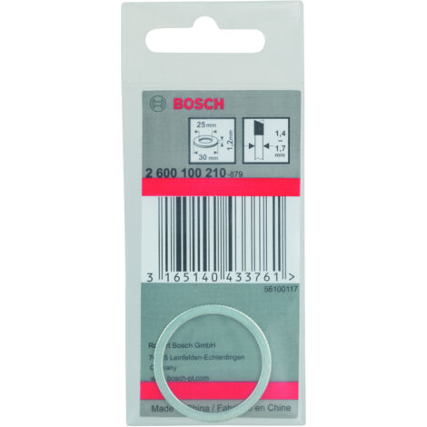 Anillo reductor hojas sierra circular 30 x 25 x 12 mm  BOSCH 2600100210