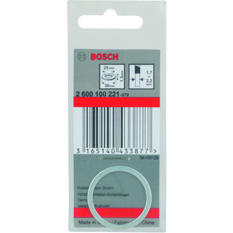 Anillo reductor hojas sierra circular 30 x 25 x 15 mm  BOSCH 2600100221