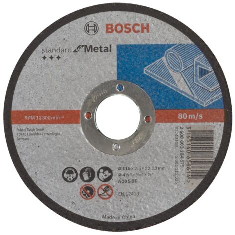 Disco corte recto Standard Metal A 30 S BF 115 2223 25 BOSCH 2608603164
