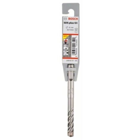 Broca SDS PLUS-5X Para Hormigón Y Mampostería – 4 Aristas De Corte, 10x250x310 Mm