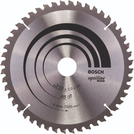 Hoja de sierra circular Optiline Wood 254 x 30 x 25 mm 80 BOSCH 2608640437