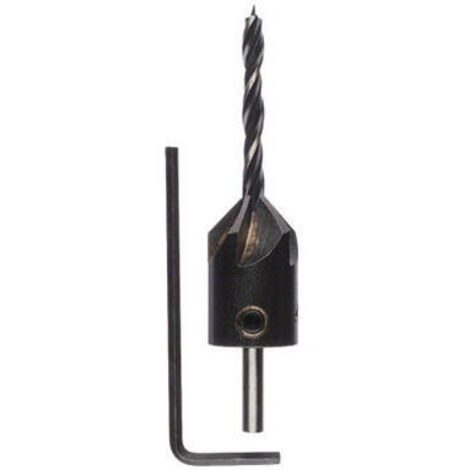 Broca en espiral para madera con avellanador 4 mm  BOSCH 2608596391