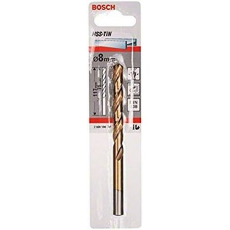 Brocas para metal HSS-TiN DIN 338 8 x 75 x 117 mm BOSCH 2608596731 (1/5)