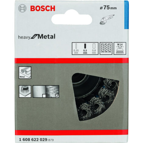 Cepillo de vaso 75 mm 05 mm M14 BOSCH 1608622029 (1/2)