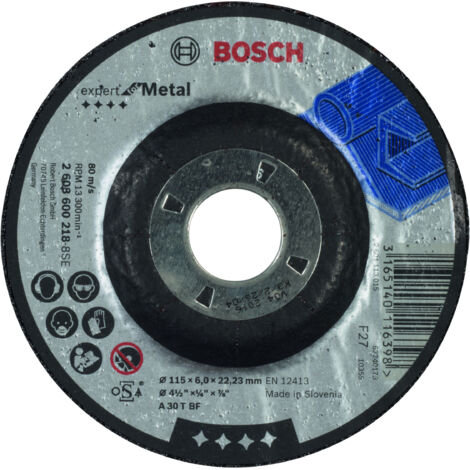 Disco desbaste acodado Expert Metal A 30 T BF 115 60 BOSCH 2608600218