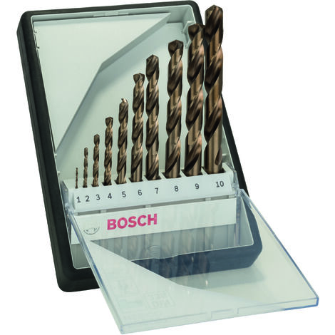BOSCH 2607019925 HSS-Co DIN338: Robustline set 10uds:1-10