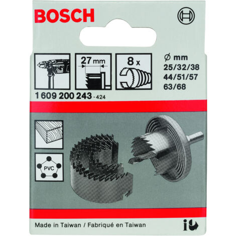 Sierra de corona: set 8 uds  BOSCH 1609200243