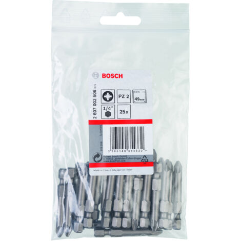 Punta de atornillar extra dura PoziDriv PZ2 (49 mm)  BOSCH 2607002506