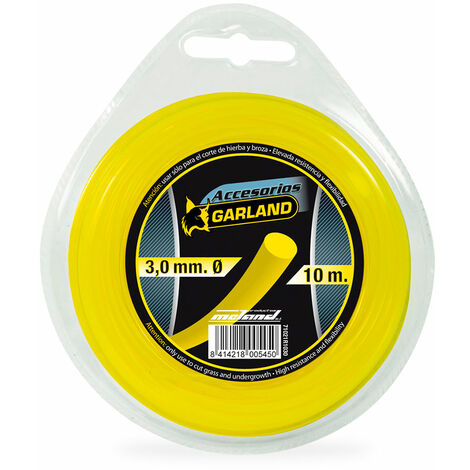 Hilo dispensador para desbrozadora 10m ø3,0mm redondo 71021r1030 garland