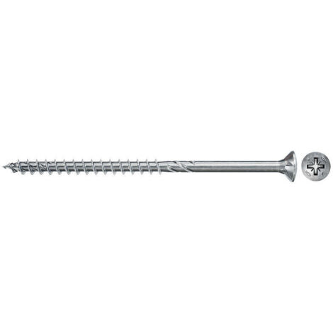 Tornillos PowerFast II FPF II CZP, 50x90 BC, cabeza avellanada, engarce PZ, rosca parcial, cincado, caja 30 Fischer 670433