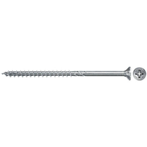 Tornillos PowerFast II FPF II CZP, 60x140 BC, cabeza avellanada, engarce PZ, rosca parcial, cincado, caja 25 Fischer 670505