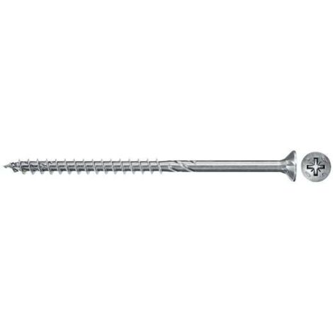 Tornillos PowerFast II FPF II CZP, 35x45 BC, cabeza avellanada, engarce PZ, rosca parcial, cincado, caja 200 Fischer 670095