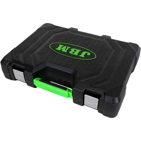 Maletín de herramientas de 108 piezas con vasos hexagonales cincados  JBM54037