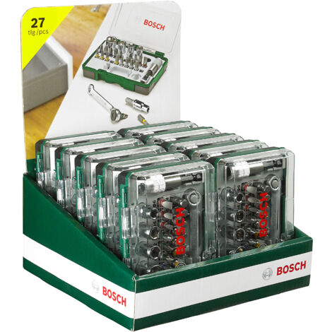 BOSCH 2607017160  Set con 27 unidades para atornillar