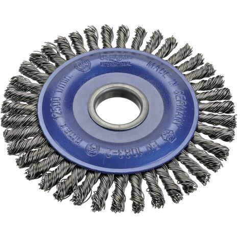 Cepillo circular acero de alambre trenzado para soldadura con agujero 222 mm y filamento de Ø 0.50 mm Osborn 9502626501