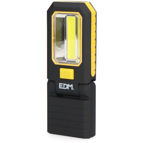 Linterna LED COB 3 LEDs XL, 200 lm, con imán y colgante  EDM 36387 (1/8)