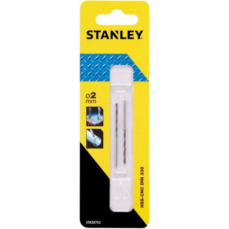2 Brocas HSS-CNC para metal ø 2mm  STY-STA50752-QZ (1/2)