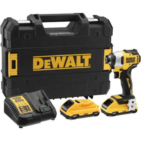 Taladro atornillador DEWALT 18V 2 baterias 2Ah