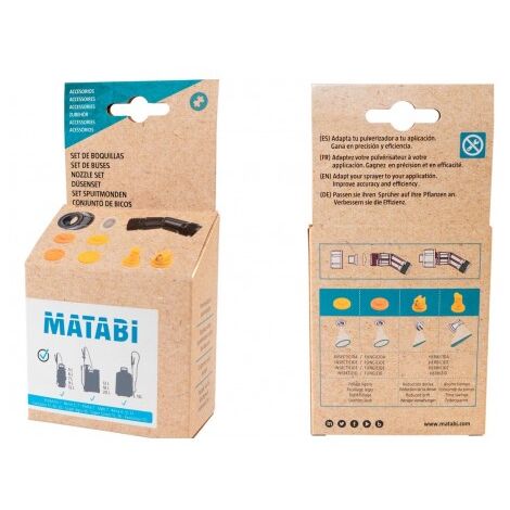 MATABI boquillas mochila 870 8 piezas set , Set de boquillas para mochila 870 Matabi Adapta el pulverizador a tus necesidades Gana en precisión y eficiencia Boquillas a