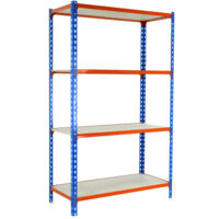 Estantería SIMONRACK Maderclick 4/500 1500 azul/naranja/madera