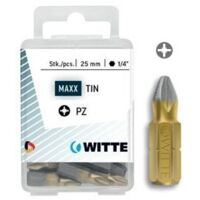 5 Puntas en cajita de plástico largo 25 mm (PZ 3 DIAMOND) WITTE 427613