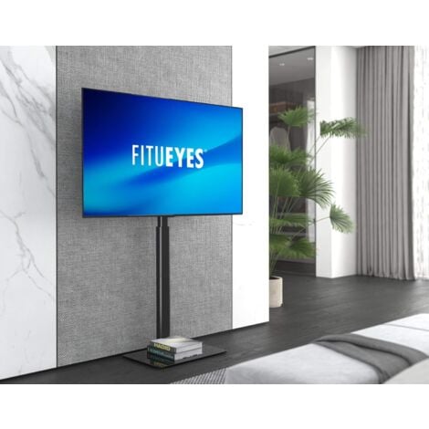 FITUEYES Support TV Pied pour Ecran de 19 à 42 Pouces Incurvés ou Plats Hauteur et Angle Réglable Charge Max.30KG VESA Max. 200x200mm Sans étagère