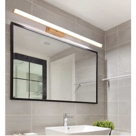 Lampada da specchio a LED Bagno 8W Bianco freddo 6000K Illuminazione moderna per bagno Illuminazione per bagno 800LM 40 * 12 * 5CM Non dimmerabile [Classe energetica A +]