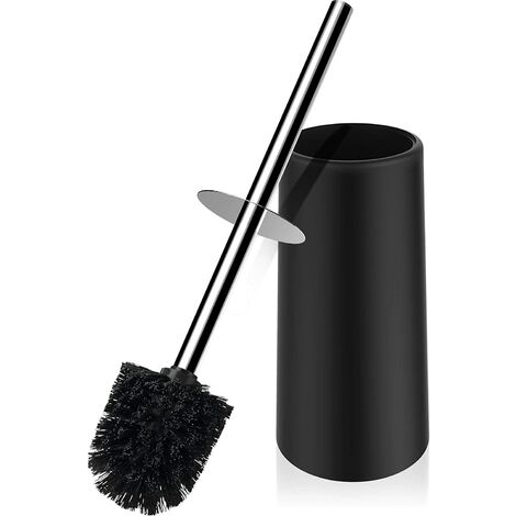 Black Spazzola portatile per pulizia in acciaio inox con set di supporti per stanze da bagno Scopini 