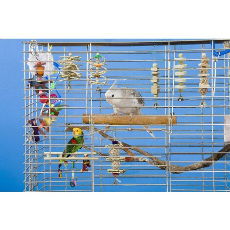 blocchetti di nodi di uccelli domestici appesi a foraggiamento alimentatore di gabbie giocattolo per pappagallino pappagallino pappagallo pappagalli di Giocattolo da masticare pappagallo