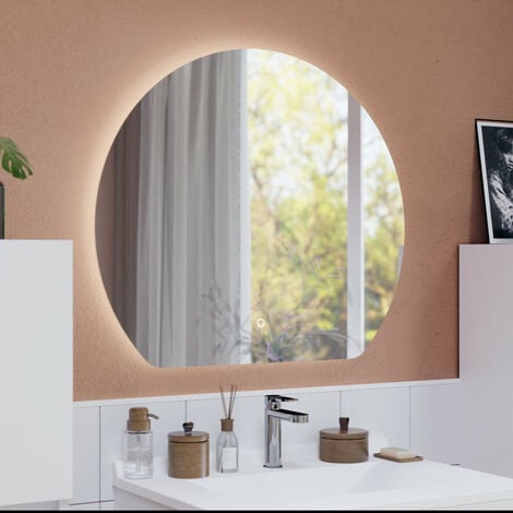 Miroir rectangle salle de bain 2 LED Classic Scandinave 120x80 cm