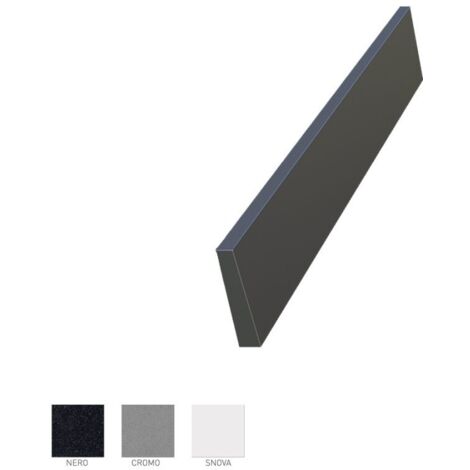 Cuisibane – Retour de crédence droite Planiquartz – Quartz et résine – H 10 cm x P 58 cm – Résistance chaleur jusqu'à 140° – Installation rapide