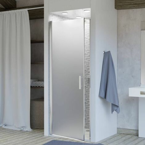 Porte de douche sablée pivotante SANDY sans cadre 90 cm - 6mm