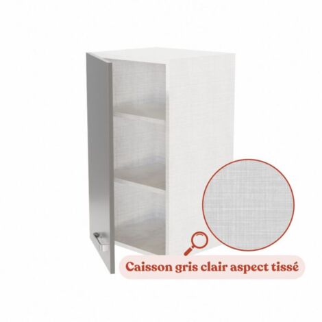 Meuble haut de cuisine - 40 cm - Gris